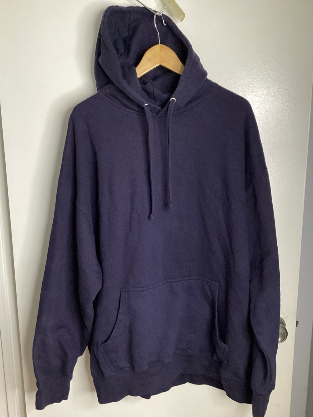 NWOT Navy Blue Hooded Pullover Sweatshirt 4XL